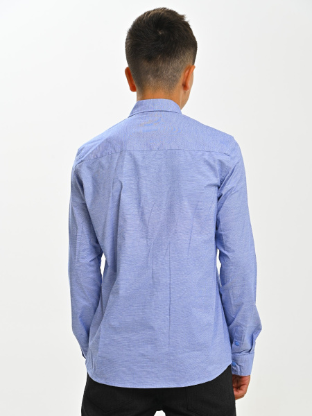 4976 Рубашка дл.р. д/м (ярко-голубой весь размерный ряд)