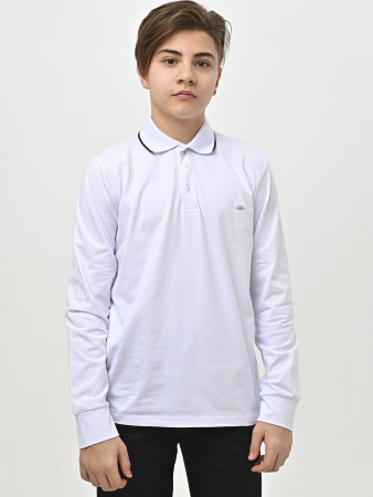 4922 Поло дл.р. д/м (белый весь размерный ряд)