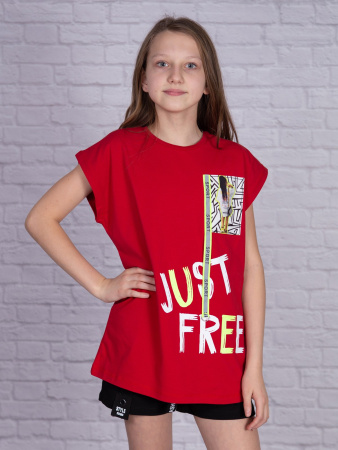 0007 Футболка д/д (красный весь размерный ряд)