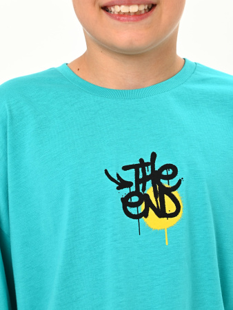 3063 Футболка д/м (изумруд весь размерный ряд)