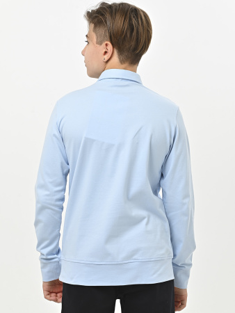 4945 Поло дл.р. д/м (голубой весь размерный ряд)