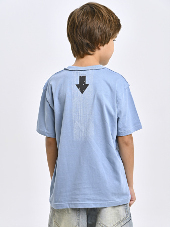 5407 Футболка д/м (джинсовый весь размерный ряд)
