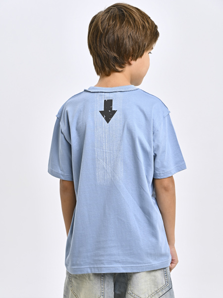 5407 Футболка д/м (джинсовый весь размерный ряд)
