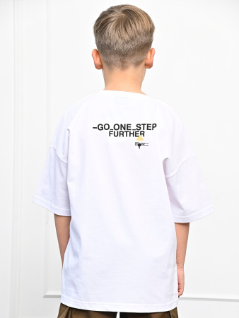 3001 Футболка д/м оверсайз (белый весь размерный ряд)