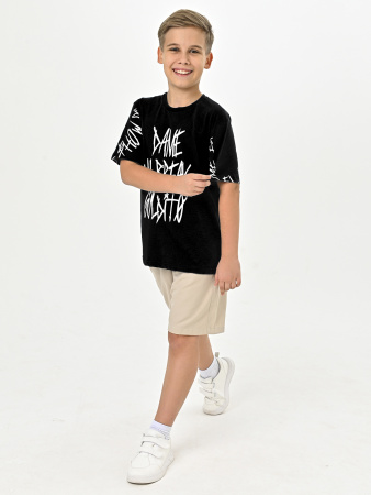 4542 Футболка д/м (черный весь размерный ряд)