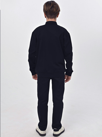 4926 Поло дл.р. д/м оверсайз (темно-синий весь размерный ряд)