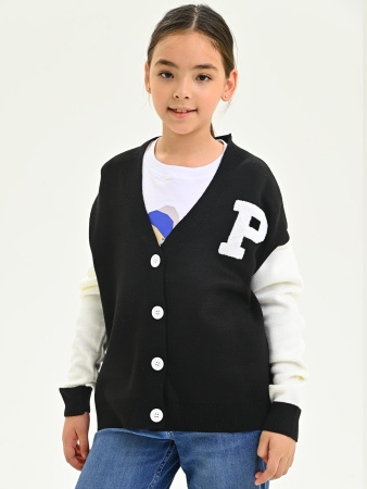 1463 Кардиган д/д (черный весь размерный ряд)