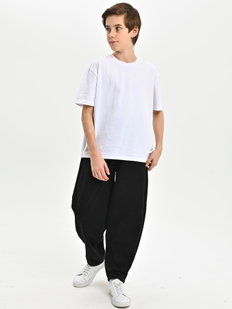 25563-Ch Джинсы утепленные д/м (черный весь размерный ряд)