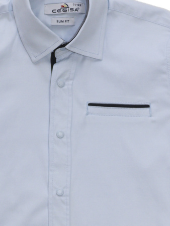 4861 Рубашка дл.р. д/м (голубой весь размерный ряд)