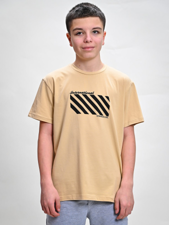 2292 Футболка д/м (бежевый размер 140)