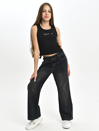 H212-Ch Джинсы д/д (черный весь размерный ряд)