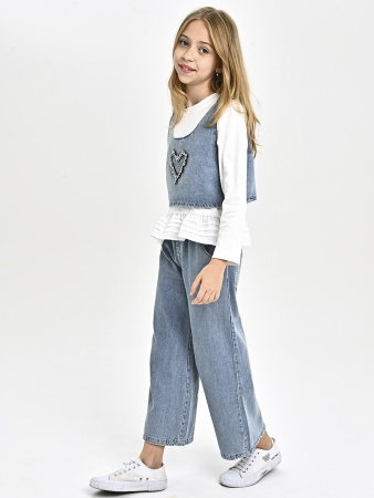 96123-Ch Костюм д/д (белый весь размерный ряд)