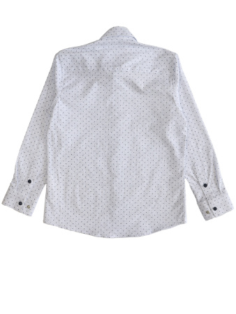 4072 Рубашка дл.р. д/м (белый,темно-синий весь размерный ряд)