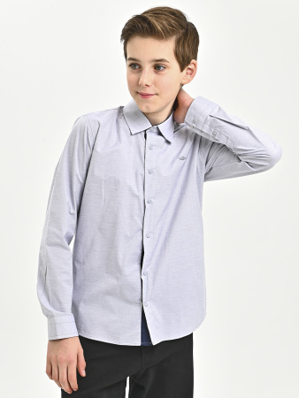 4969 Рубашка дл.р. д/м (светло-серый весь размерный ряд)