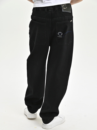 252120-Ch Джинсы утепленные д/м (черный весь размерный ряд)