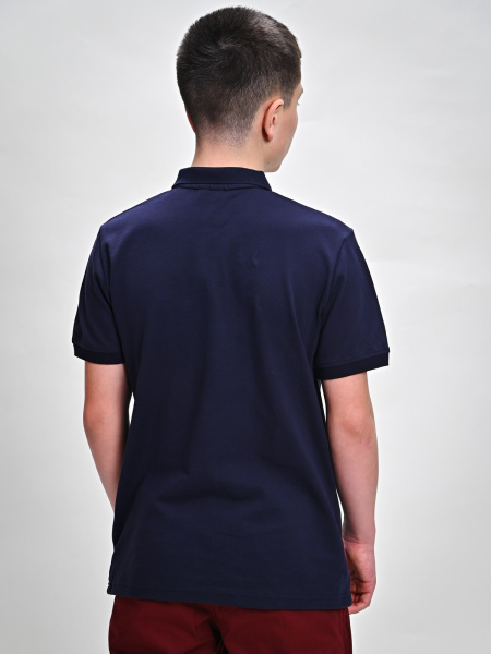 2283 Поло к.р. д/м (темно-синий размер 122)