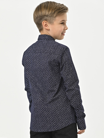 4074 Рубашка дл.р. д/м (темно-синий весь размерный ряд)