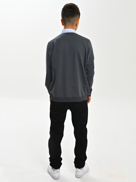 2469 Джемпер/обманка д/м (серый весь размерный ряд)