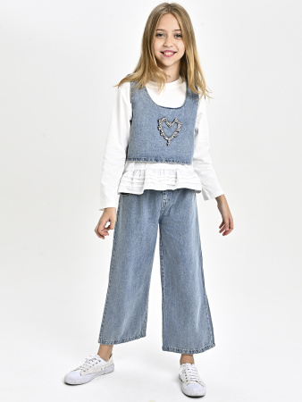 96123-Ch Костюм д/д (белый весь размерный ряд)