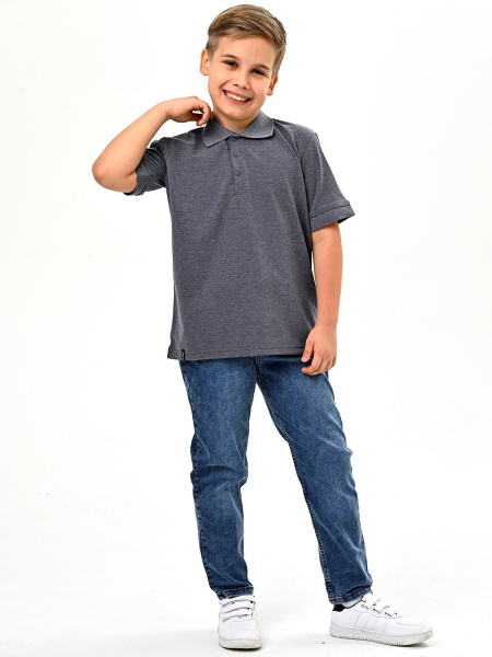 2285 Поло к.р. д/м (антрацит весь размерный ряд)