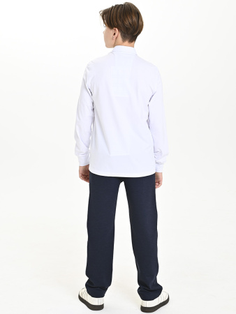 4810 Рубашка трик.(батал) дл.р. д/м (белый весь размерный ряд)