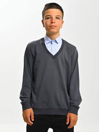 2469 Джемпер/обманка д/м (серый весь размерный ряд)