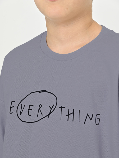 4638 Футболка д/м (темно-серый весь размерный ряд)