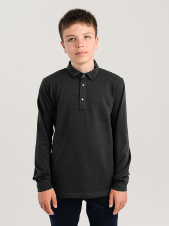 1803 Поло дл.р. д/м (темно-серый весь размерный ряд)