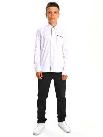 2666-1 Рубашка дл.р. д/м (белый весь размерный ряд)