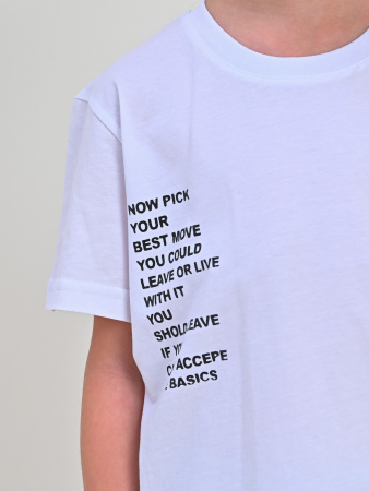 2045 Футболка д/м (белый весь размерный ряд)