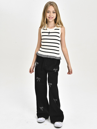 J2550-Ch Джинсы д/д (черный весь размерный ряд)