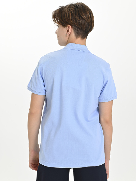 4802 Рубашка трик.(батал) к.р. д/м (голубой весь размерный ряд)