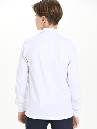 4810 Рубашка трик.(батал) дл.р. д/м (белый весь размерный ряд)