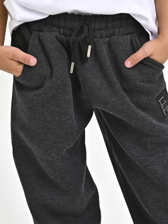 4243-B Брюки спорт утепл. д/м (антрацит весь размерный ряд)