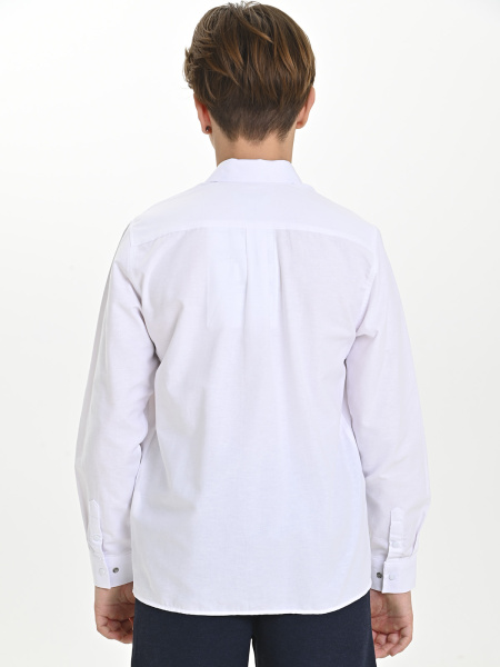 4973 Рубашка дл.р. д/м (батал) (белый весь размерный ряд)