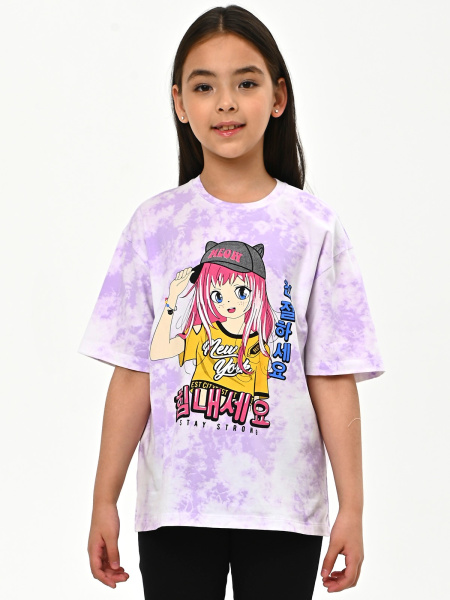 10536 Футболка д/д (сиреневый весь размерный ряд)