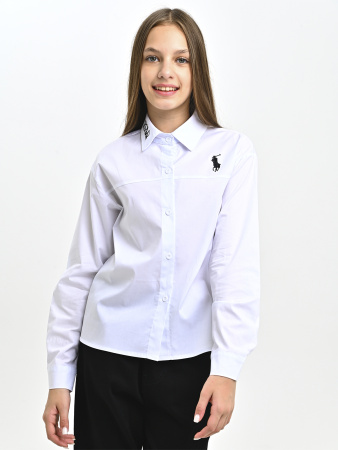 33001-Ch Блузка д/д (белый весь размерный ряд)