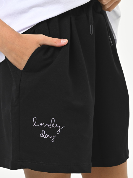 10548 Шорты д/д (черный весь размерный ряд)