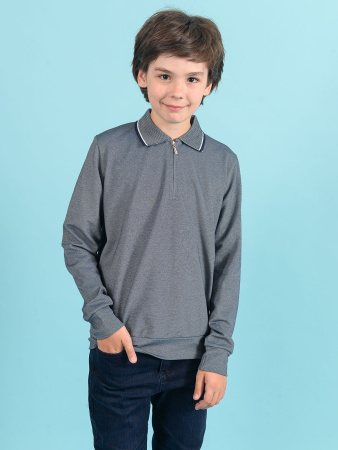 1784 Поло/джемпер д/м (серый весь размерный ряд)