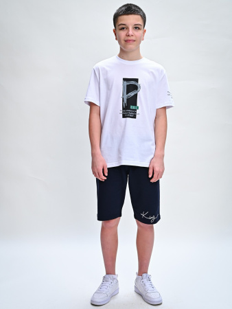 2035 Футболка д/м (белый весь размерный ряд)