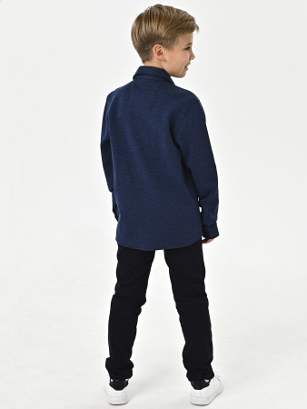 4154 Жакет/рубашка д/м    (синий 134)