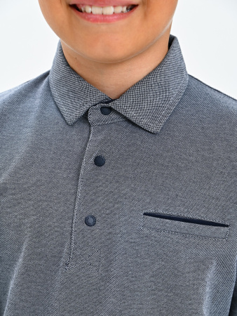 2362 Джемпер/поло д/м (серый весь размерный ряд)