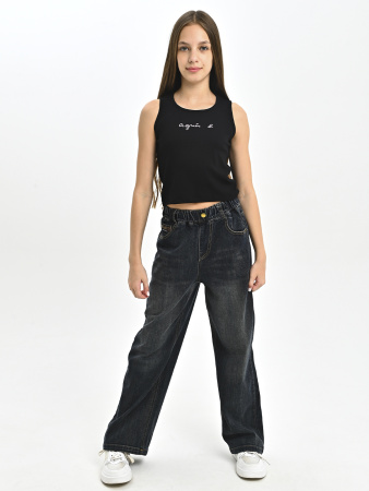 Q256603-Ch Джинсы д/д (черный весь размерный ряд)