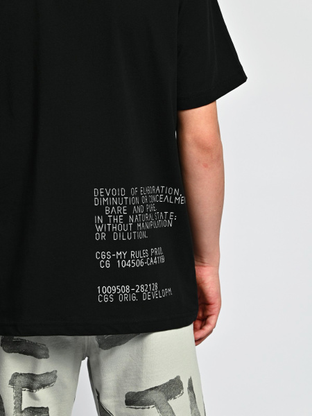 2036 Футболка д/м  (черный весь размерный ряд)