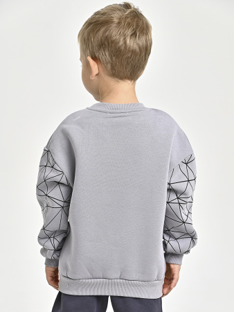 225469 Толстовка утепл. д/м (серый весь размерный ряд)