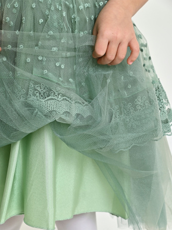 9390 Платье д/д (зеленый весь размерный ряд)