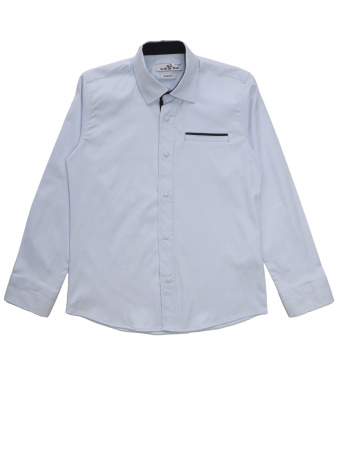 4861 Рубашка дл.р. д/м (голубой весь размерный ряд)