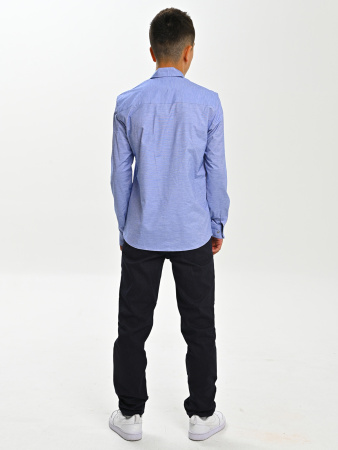 2675 Рубашка дл.р. д/м (ярко-голубой весь размерный ряд)