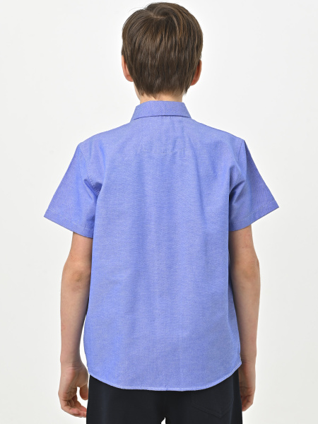4913 Рубашка (батал) к.р. д/м (ярко-голубой весь размерный ряд)