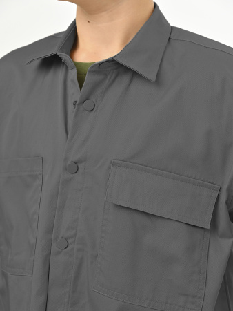 4733 Рубашка дл.р. (батал) д/м (темно-серый весь размерный ряд)